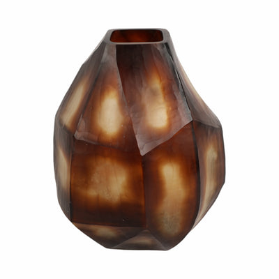 10 Tioga Small Brown Glass Vase