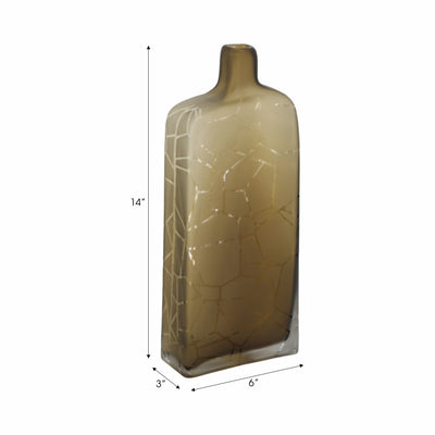 14 Kabir Large Brown Glass Vase