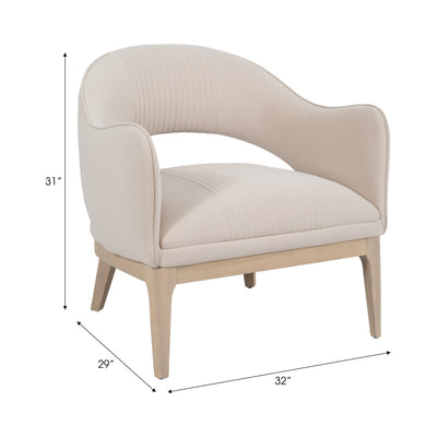 33 Oliveira Accent Chair, Cream