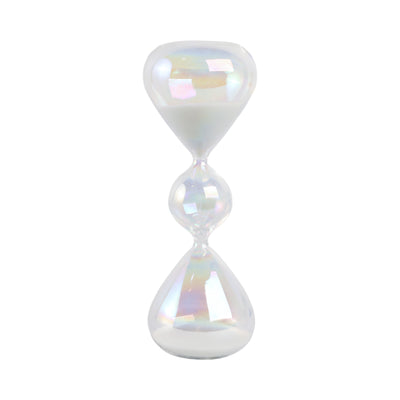 8x3 Glass 10min Bubble Sandtimer, Iridescent