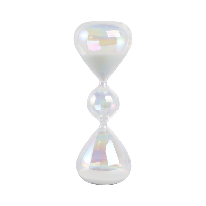 8x3 Glass 10min Bubble Sandtimer, Iridescent