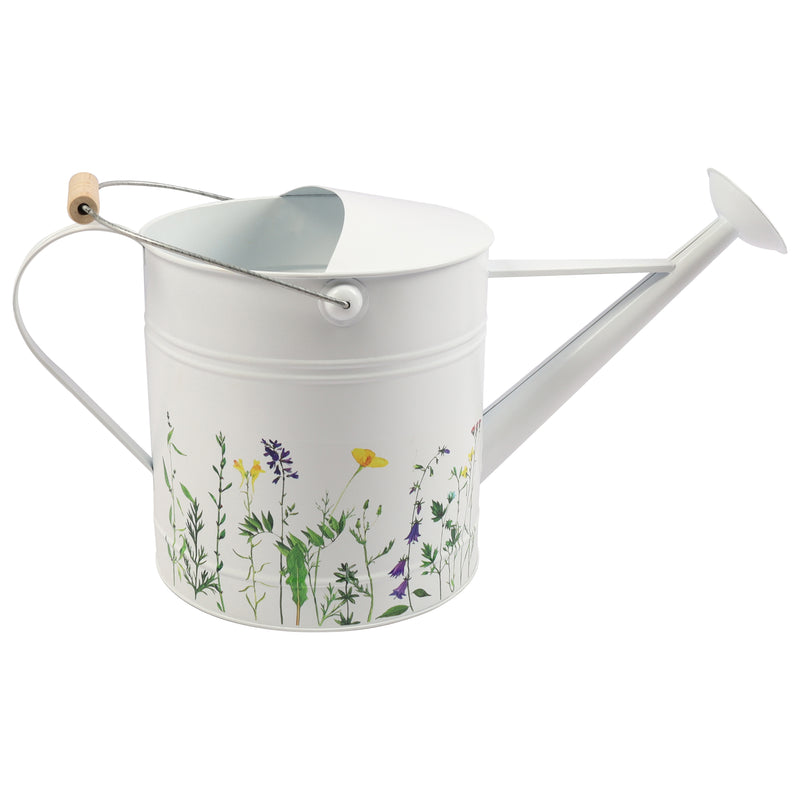 10x20 Watering Can, White W/yel Flower