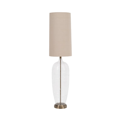 Glass 50 Bottle Table Lamp, Clear