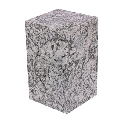 20x12 Marble Pedestal Accent Table, White/black