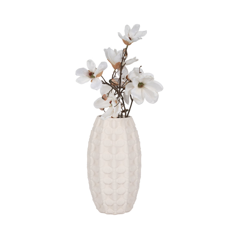 15 Alexander 3d Printed Vase, Ivory/beige