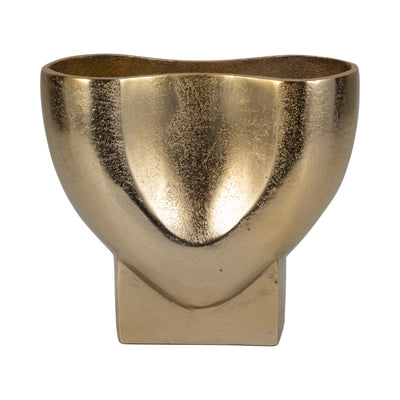 9 Abyss Arrow Shaped Metal Vase, Gold