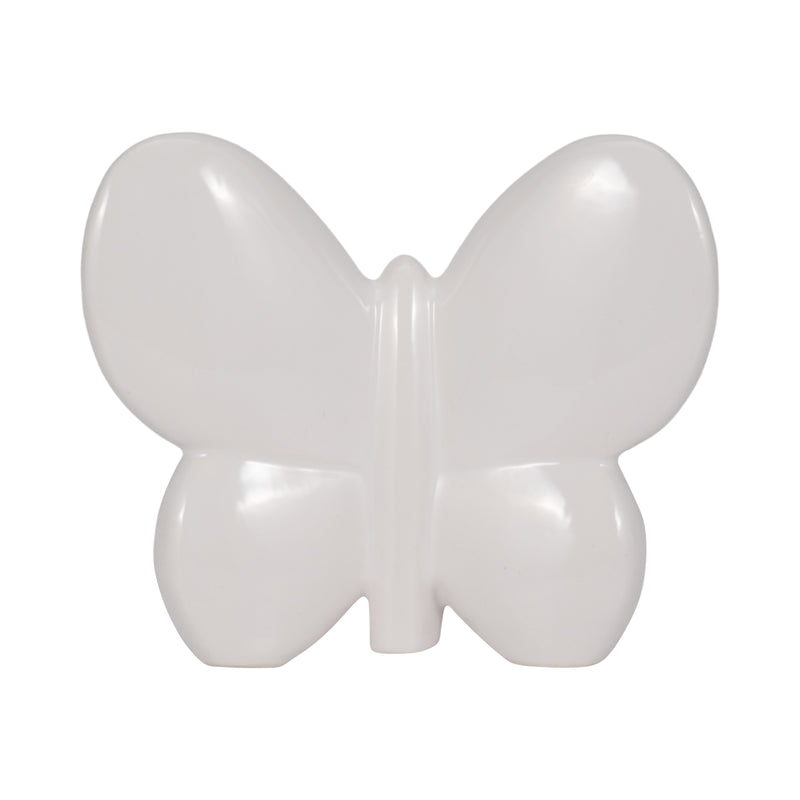 Cer, 6 Balloon Butterfly, White