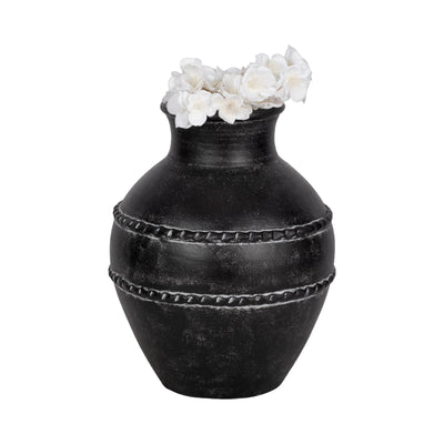 14 Traditional Terracotta Vase, Black