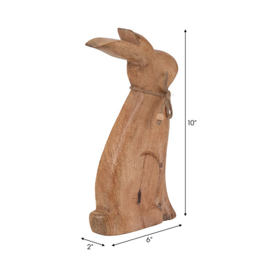 Mango Wood, 10 Rabbit, Brown