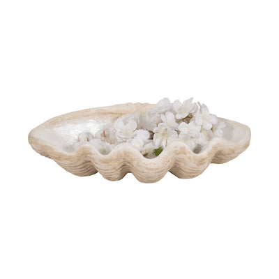 16 Pearlized Shell Bowl, Ivory