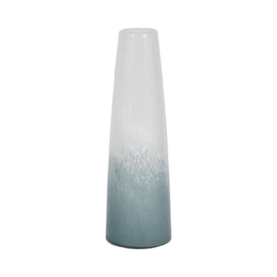 15 Light Blue Waters Vase, Blue/white