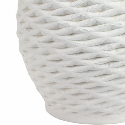 13talland Small 3d Printed Porcelain Vase, Ivory