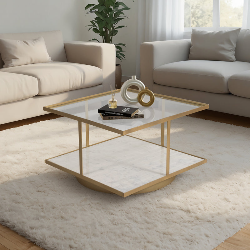 30 Rennovoir Coffee Table, Gold