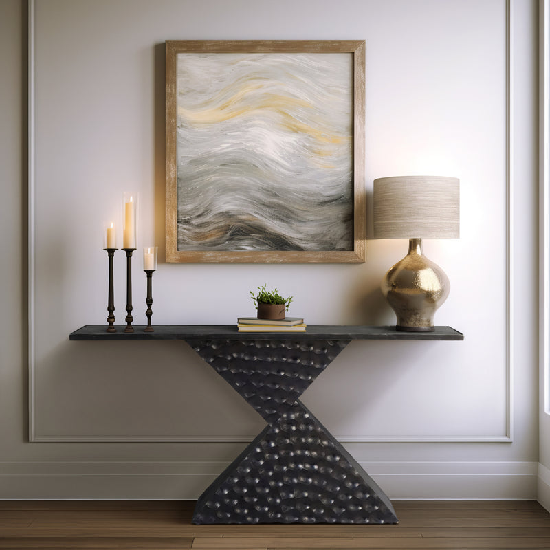 56 Liana Black Console Table, Kd