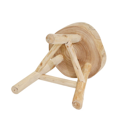 WOODEN 16 STOOL, NATURAL