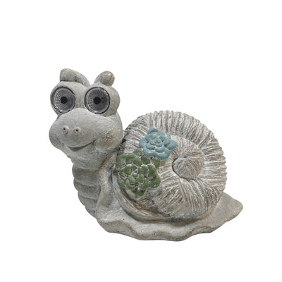 12 Snail With Succulents And Solar Eyes, Grey