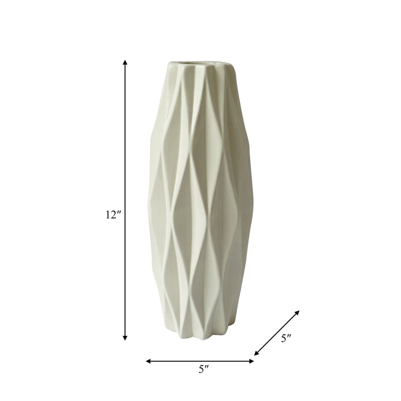 CER, 12 FLUTTER VASE, COTTON