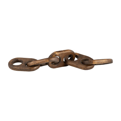 18 WOODEN CHAINS, BROWN