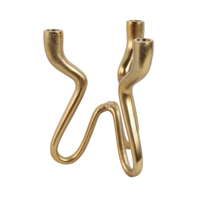 10x9 Loopy 3-taper Holder, Gold