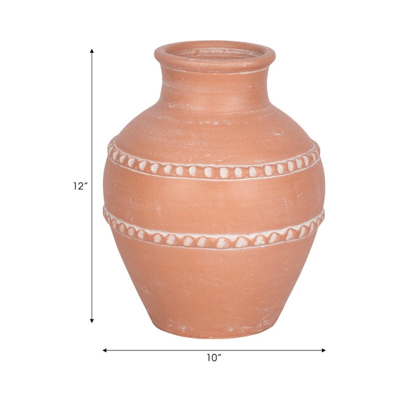 12 Traditional Terracotta Vase, Terracotta