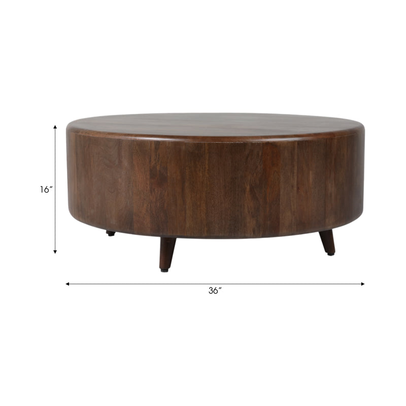 36 Elden Wood Coffee Table, Brwn