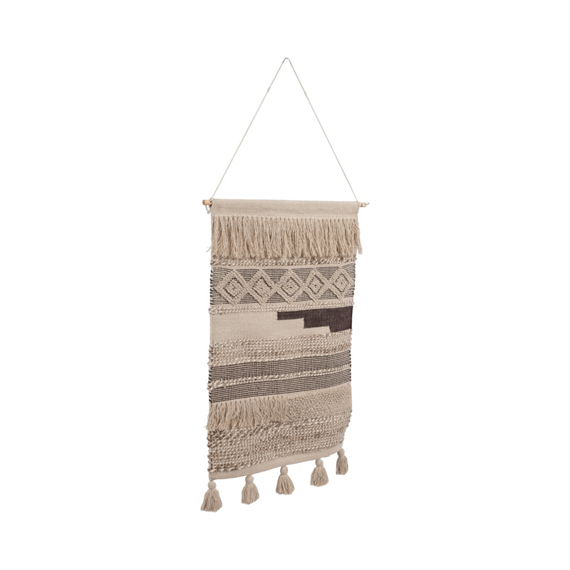 36 WOVEN NATURAL WALL HANGING