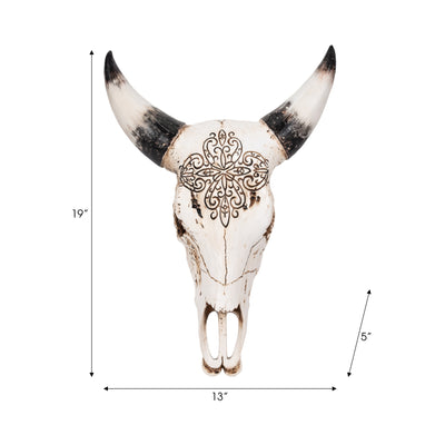 19 Western Bull Skull, Brown