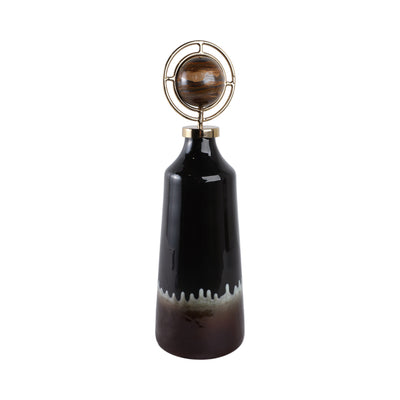 20 Oscar Small Tiger's Eye Stone And Metal Bottle