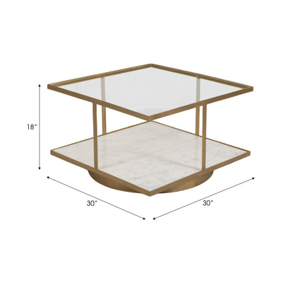 30 Rennovoir Coffee Table, Gold