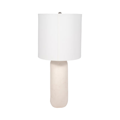 26 Ceramic Table Lamp With Shade, Beige