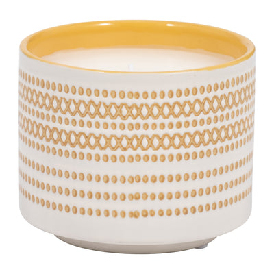 5 15oz X Dots Citro Candle, Yellow