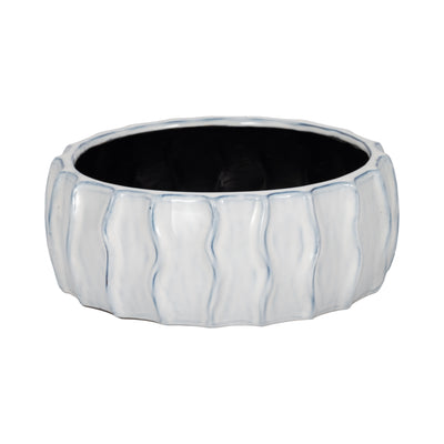 11 Sea Urchin Bowl, White/blue