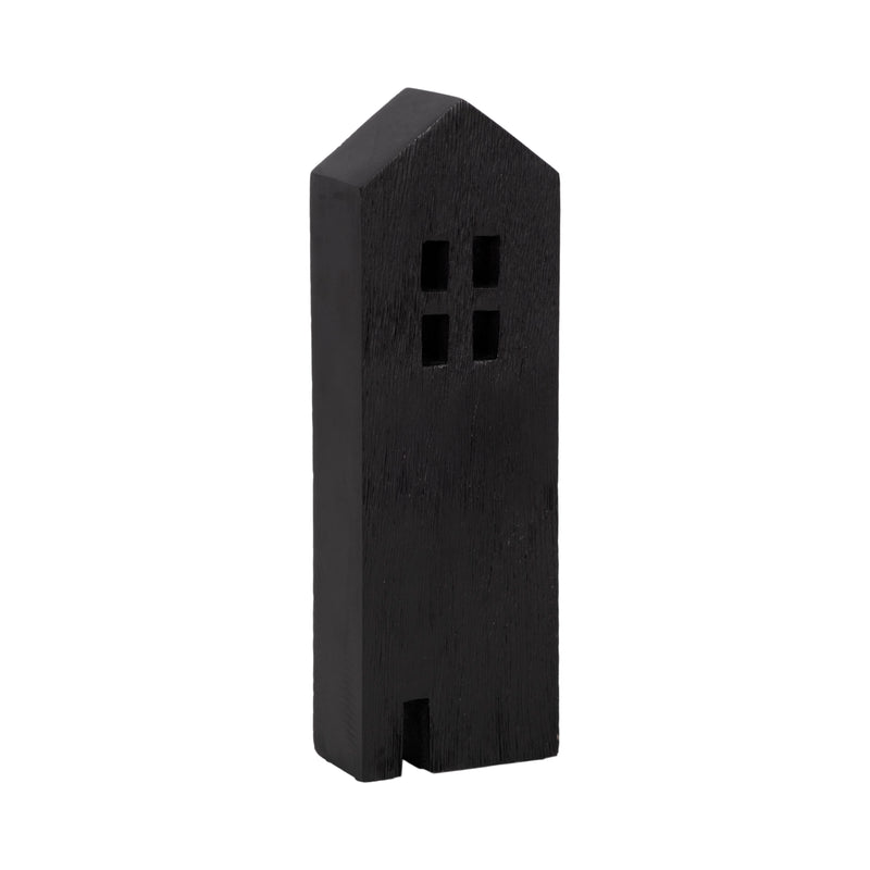 12 Wood House Decor, Black