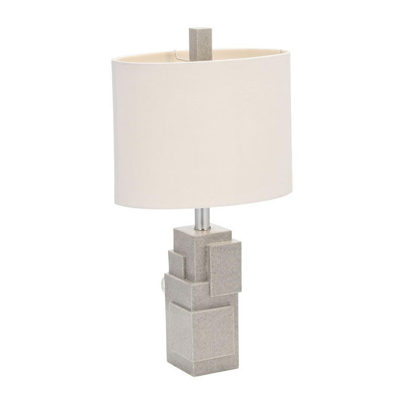 Resin 22 Blocks Table Lamp,gray