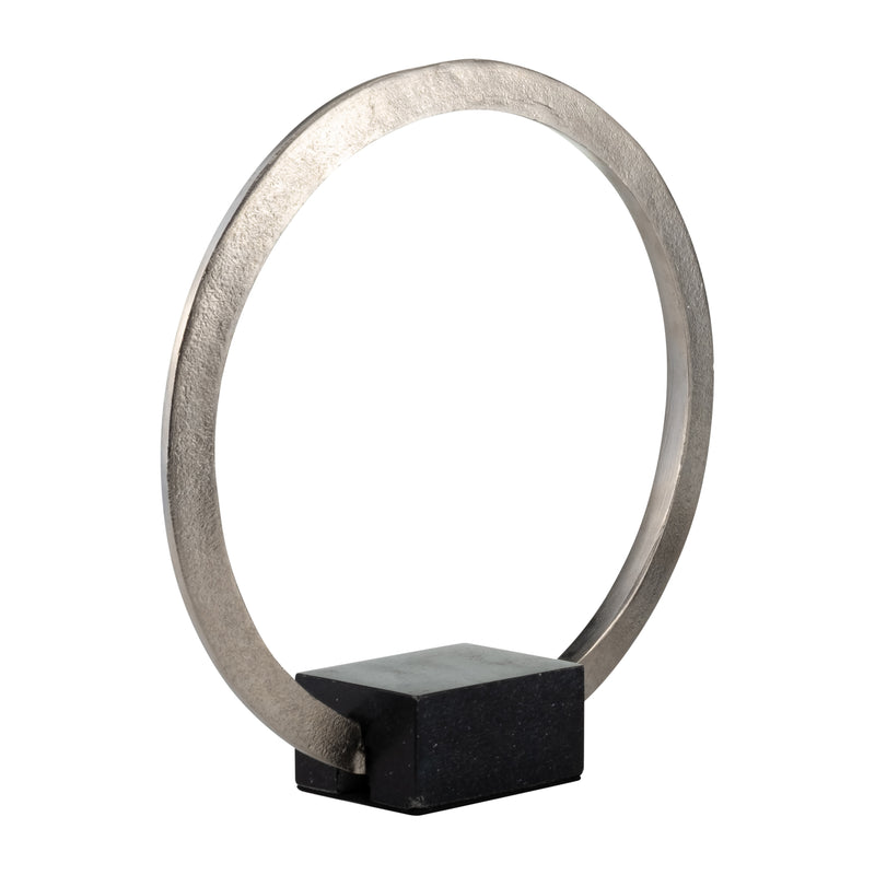 METAL,12,STANDING RING W/BASE ,NICKEL/BLACK