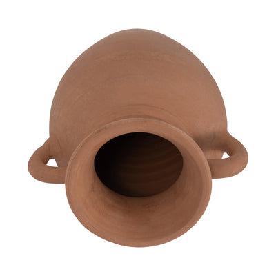 TERRACOTTA, 9 VASE WITH HANDLES, NATURAL