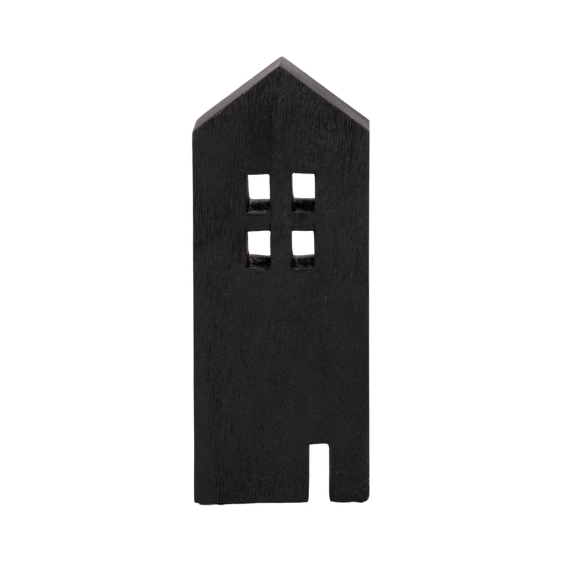 10 Wood House Decor, Black