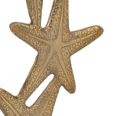 Metal/glass 15d/25h,gold Starfish Sidetable Kd