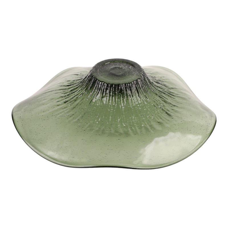 16 Valdez Green Glass Bowl