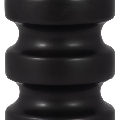 CER, 9 TIERED VASE, BLACK