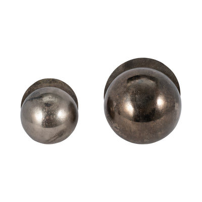 S/2 7/9 Calima Metal Orbs, Bronze