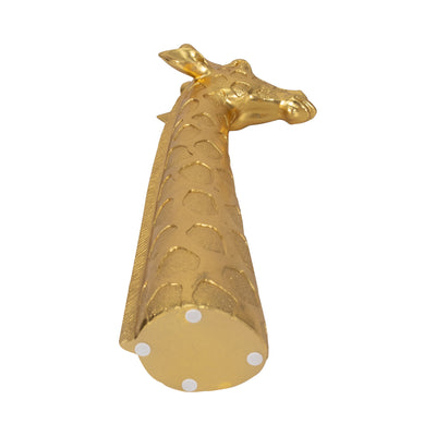 16 Giraffe Head Tabletop Decor, Gold