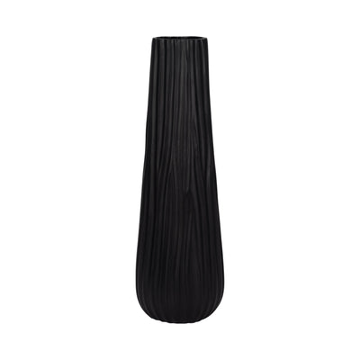 Metal, 19 Jesson Medium Black Vase