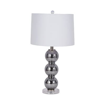 29 Stacked Glass Ball Table Lamp Crystal Base, Sm