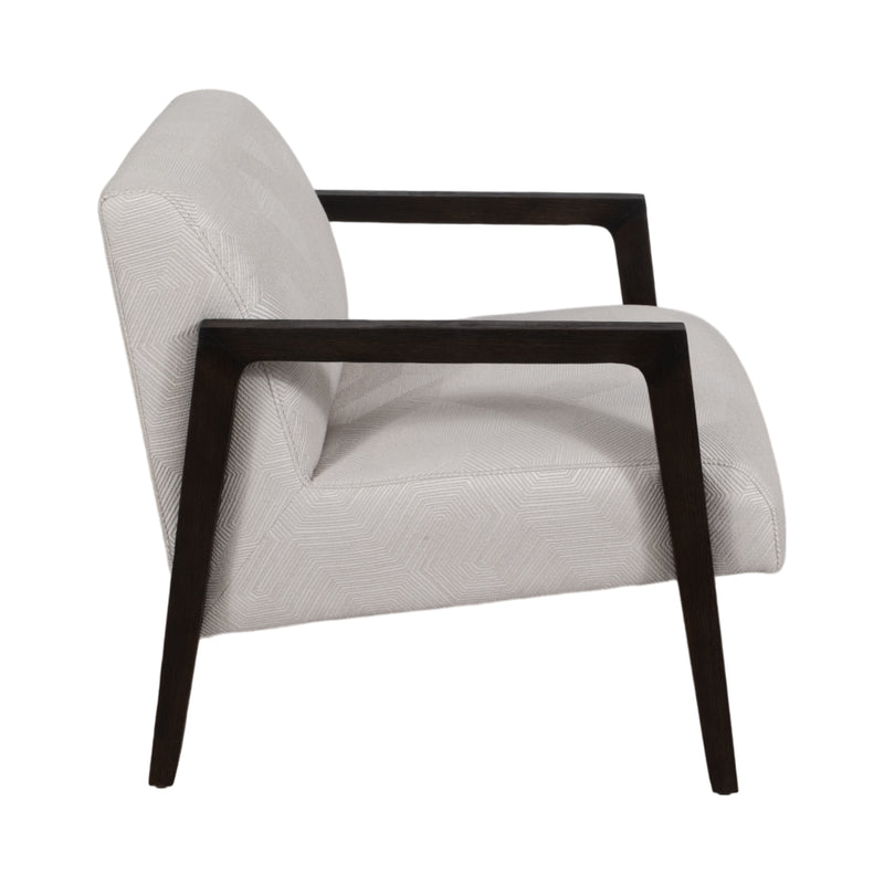 28 Brunner Accent Chair, White/black