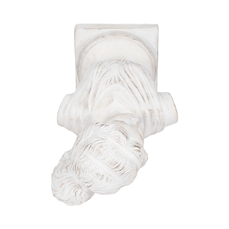 20 Venus Bust Distressed Resin, White