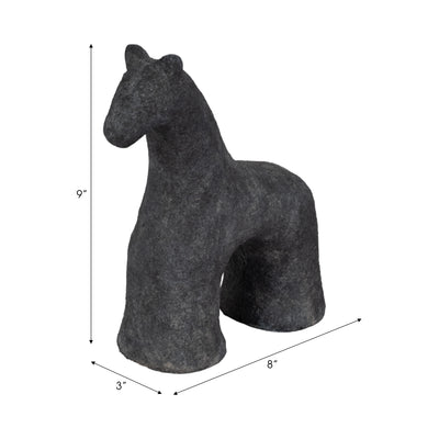 9 Textured Horse, Black