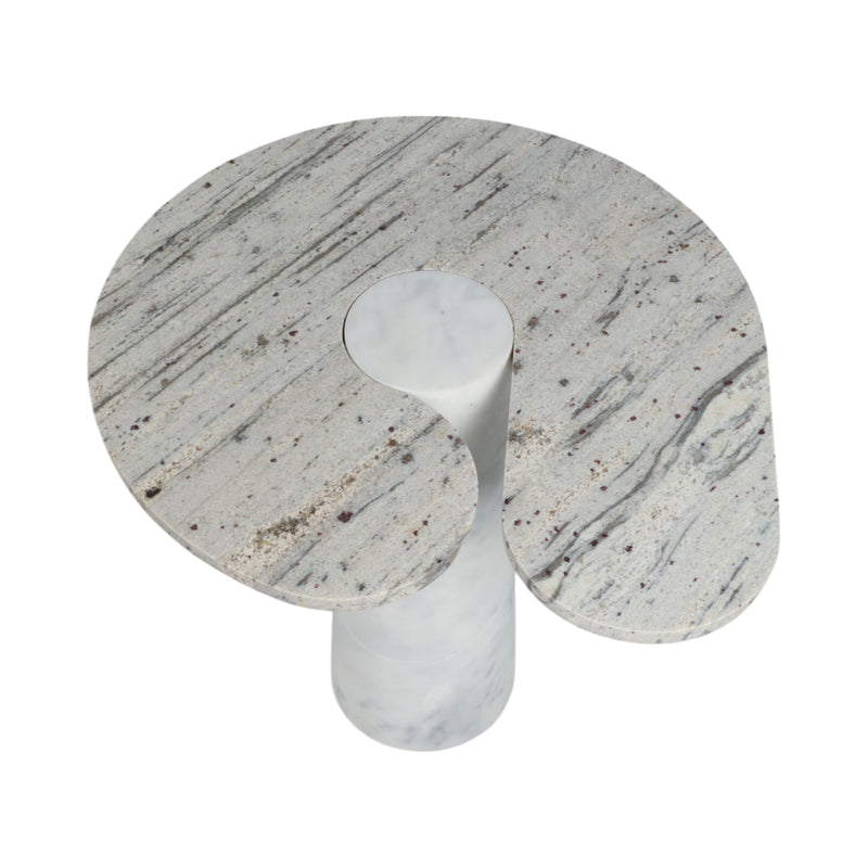 24 Cassiope Granite And Marble Accent Table