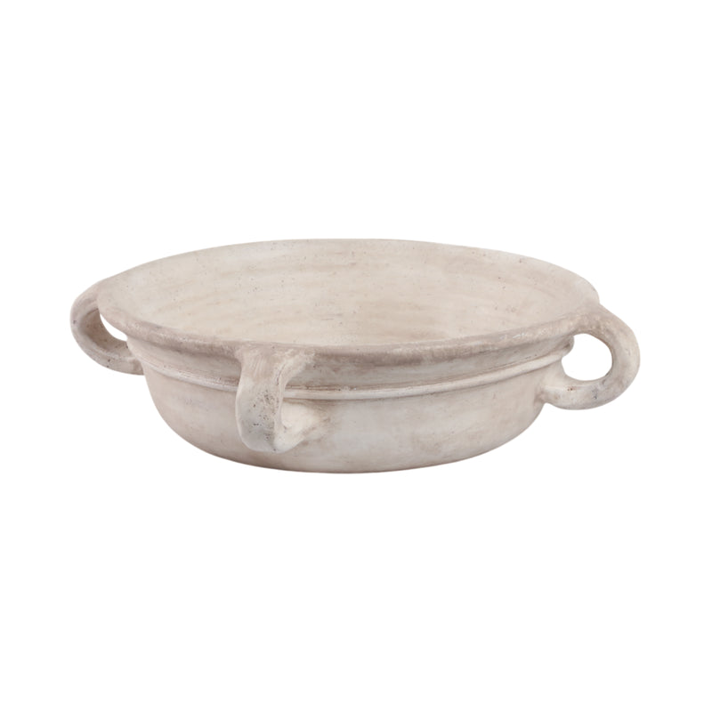 18 Bowl With Handles, Antique White