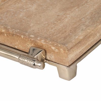 27 RAFAEL TRAVERTINE TRAY, NATURAL